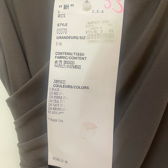 NWT Joseph Ribkoff Grey Jumpsuit - Picture 6 of 6
